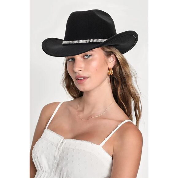 3272 Womens Cowgirl Studded Pinched Western Cowboy Hats Wide Brim Gaucho main image 7